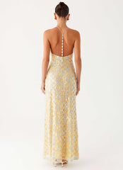 Truly Mine Maxi Dress Yellow