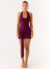 Vedetta Mini Dress Plum