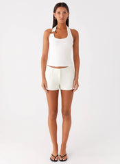 Oslo Mini Shorts Ivory