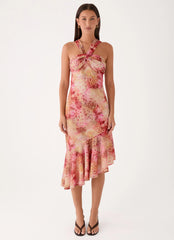 Sinnie Midi Dress Botanic Cheetah