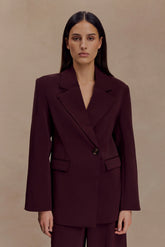 Mateo Oversized Blazer Mahogany