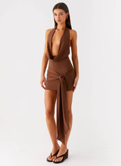 Orchard Mini Dress Chocolate
