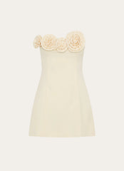 Patsie Strapless Mini Dress Yellow