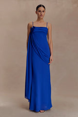 Leena Chiffon Maxi Dress Cobalt