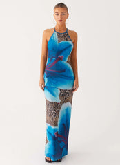 Sandy Siren Maxi Dress Cheetah Floral