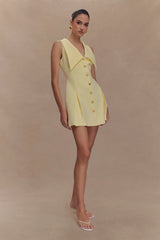 Oli Sleeveless Mini Dress Lemon