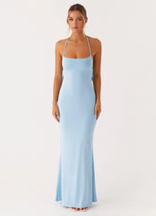 Talk About Us Maxi Dress Blue
