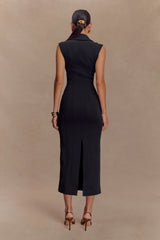 Keagan Sleeveless Midi Dress Black