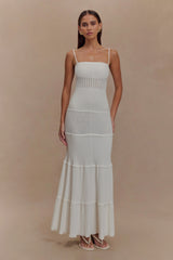 Finley Pointelle Knit Maxi Dress Ivory