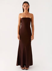 Endless Nights Maxi Dress Chocolate