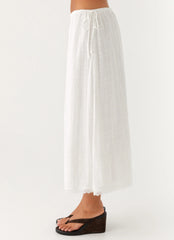 Sweet Lullaby Midi Skirt White