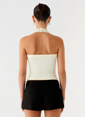 Scarla Halter Top Yellow
