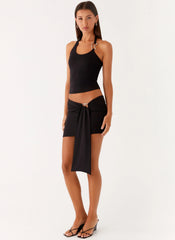 Lucent Mini Skirt Black