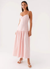 Found You Midi Dress Pink