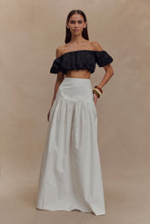 Autumn Maxi Skirt White