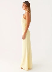 Instant Attraction Maxi Dress Yellow
