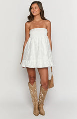 Wiley White Strapless Mini Dress