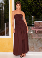 Carmel Maxi Dress Brown