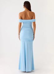 Vee Bardot Maxi Dress Blue