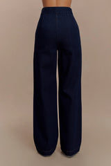 Rayne Wide Leg Denim Jeans Indigo Blue