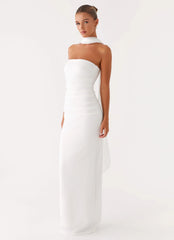Libra Maxi Dress White