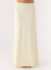 Like A Flower Maxi Skirt Lemon Yellow