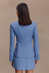 Christel Suiting Fitted Blazer Ocean Blue