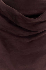 Bexley Draped Mini Dress Dark Chocolate