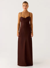 Joanie Maxi Dress Chocolate
