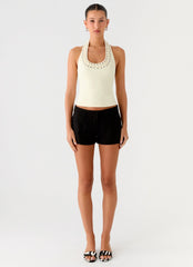 Scarla Halter Top Yellow