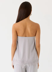 Sella Strapless Top Misty Blue