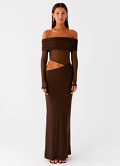 Emery Maxi Dress Chocolate