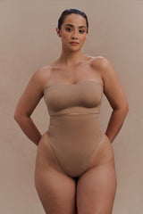 Saria High Waist Shapewear Briefs Latte