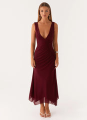 Murphy Maxi Dress Deep Maroon