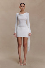 Terrymae Crochet Mini Skirt White