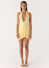 Renata Mini Dress Lemon