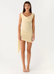 Good Fortune Mini Dress Yellow