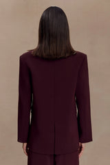 Mateo Oversized Blazer Mahogany