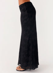 Starlit Maxi Skirt Black