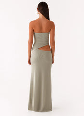 Wild Roses Maxi Dress Sage