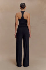 Ramona Modal Straight Leg Pant Black