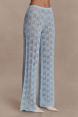 Glinda Crochet Pants Light Blue