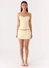 Mirna Micro Skort Lemon Yellow