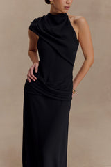 Analia Chiffon Maxi Dress Black