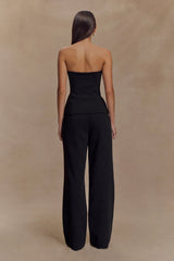 Lindie Straight Leg Suiting Pants Black