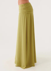 Willowmena Maxi Skirt Lime