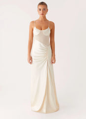 Rising Sun Maxi Dress Off White