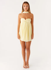 Saturn Mini Dress Yellow