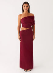Gillian Maxi Dress Maroon