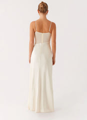 Rising Sun Maxi Dress Off White